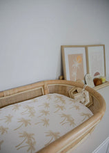 Load image into Gallery viewer, Organic Cotton Jersey Change Pad / Bassinet Sheet | Palm Tree