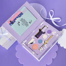 Load image into Gallery viewer, Deluxe Pressed Powder Natural Makeup Palette For Kids | Nancy Purple
