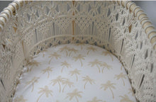Load image into Gallery viewer, Organic Cotton Jersey Change Pad / Bassinet Sheet | Palm Tree