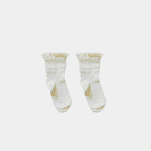 Load image into Gallery viewer, Pure (No Dye) Lace Organic Cotton Kids Socks