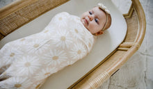 Load image into Gallery viewer, Cotton and Bamboo Swaddle | Daisy