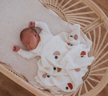 Load image into Gallery viewer, Hand Printed Muslin Blanket | Moon