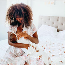 Load image into Gallery viewer, Hand Printed Muslin Blanket | Shadows