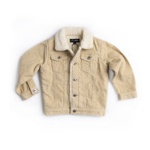Load image into Gallery viewer, Corduroy Sherpa Jacket | Light Beige