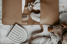 Load image into Gallery viewer, Diaper Wallet | Faux Fur Tan