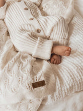 Load image into Gallery viewer, Ribbed Romper | Milk * Size 12-18 months*