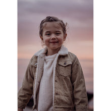 Load image into Gallery viewer, Corduroy Sherpa Jacket | Light Beige