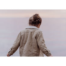 Load image into Gallery viewer, Corduroy Sherpa Jacket | Light Beige