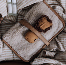 Load image into Gallery viewer, Diaper Wallet | Faux Fur Tan