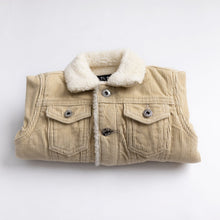 Load image into Gallery viewer, Corduroy Sherpa Jacket | Light Beige