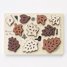 Load image into Gallery viewer, Wooden Tray Puzzle | Count To 10 Leaves