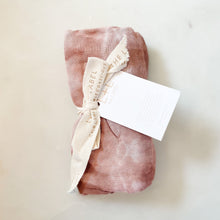 Load image into Gallery viewer, Organic Cotton Tie Dye Swaddle | Blush