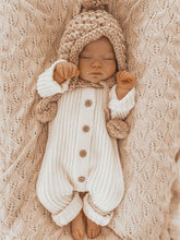 Load image into Gallery viewer, Ribbed Romper | Milk * Size 12-18 months*