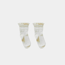 Load image into Gallery viewer, Pure (No Dye) Lace Organic Cotton Kids Socks
