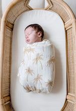 Load image into Gallery viewer, Cotton and Bamboo Swaddle | Palm Tree
