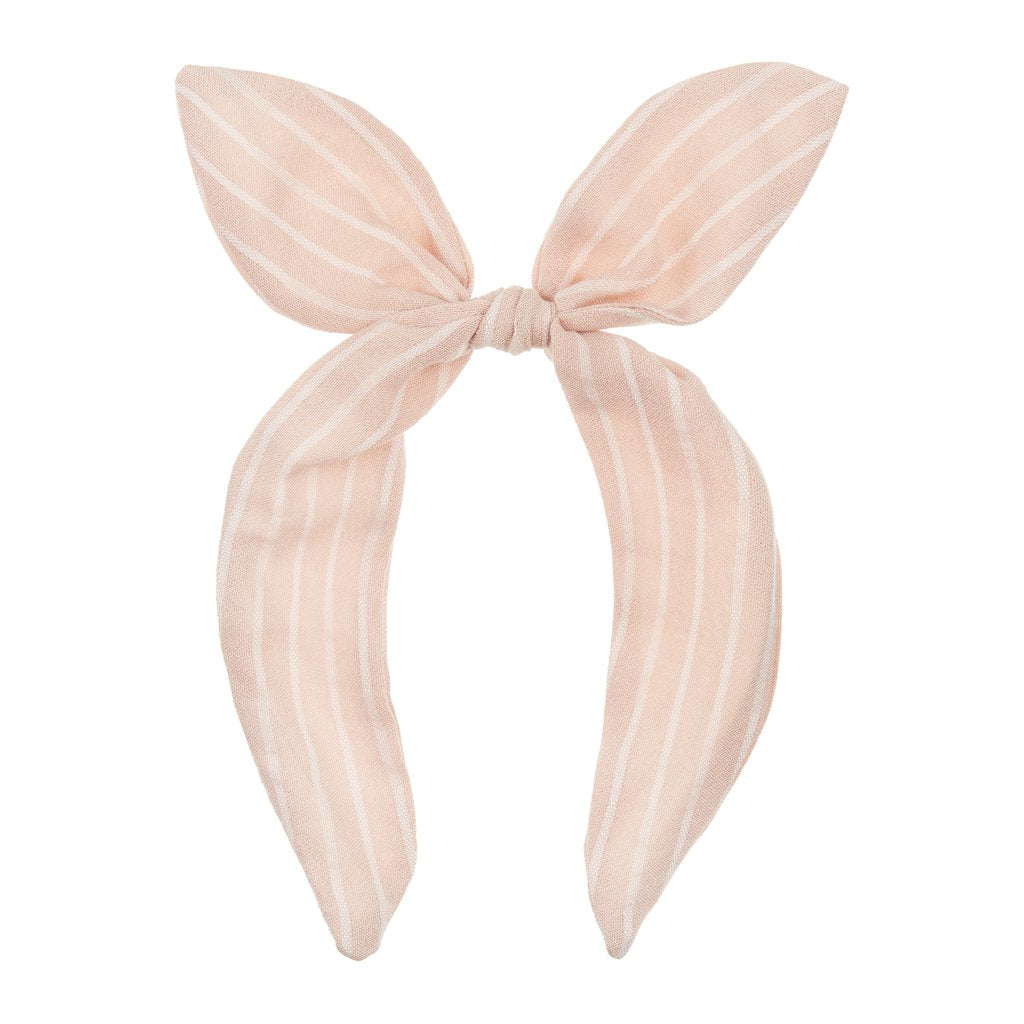 Coco Bow Headband | Pink Stripe