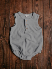 Load image into Gallery viewer, The Seeker Romper | Lead Grey *SIZE 0-3m*
