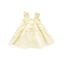 Load image into Gallery viewer, Linen Scrunch Dress | Lemon
