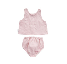 Load image into Gallery viewer, Linen Singlet and Bloomer Set | Mauve
