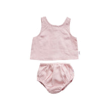Load image into Gallery viewer, Linen Singlet and Bloomer Set | Mauve
