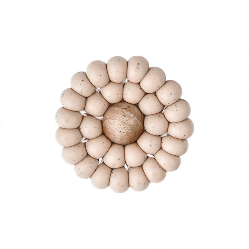 Aura Teether | Speckled Almond