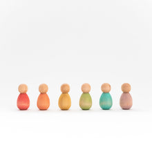Load image into Gallery viewer, Baby Peg Doll Set | Pastel Rainbow
