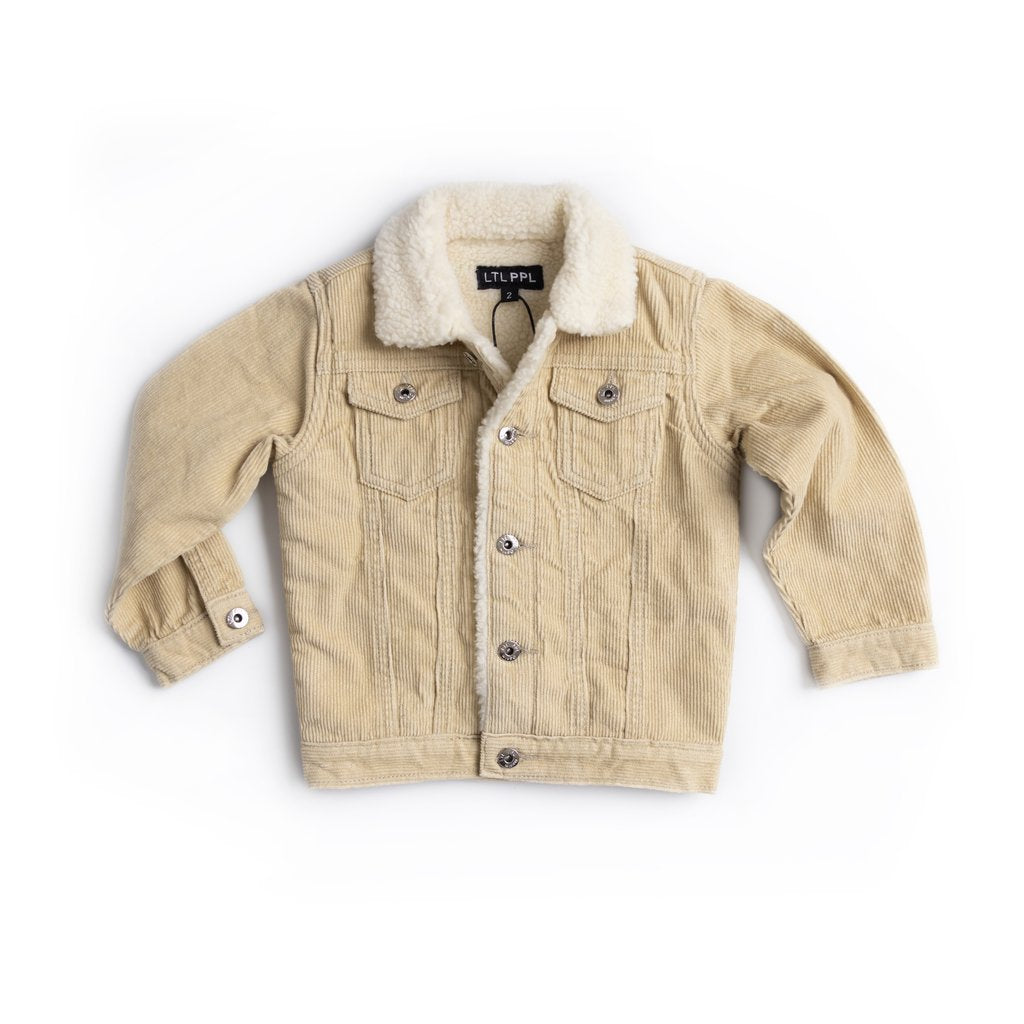 Sherpa jacket beige sale