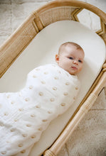 Load image into Gallery viewer, Cotton and Bamboo Swaddle | Seashell
