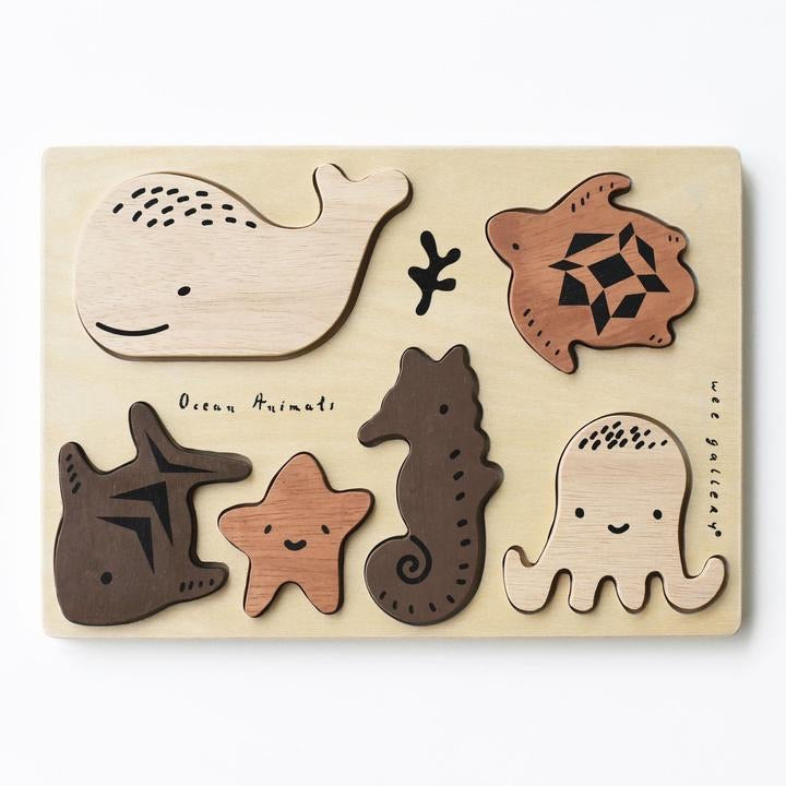 Wooden Tray Puzzle | Ocean Animals
