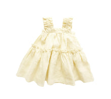 Load image into Gallery viewer, Linen Scrunch Dress | Lemon
