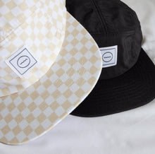 Load image into Gallery viewer, Cotton Five-Panel Hat | Cream Check
