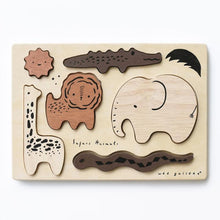 Load image into Gallery viewer, Wooden Tray Puzzle | Safari Animals
